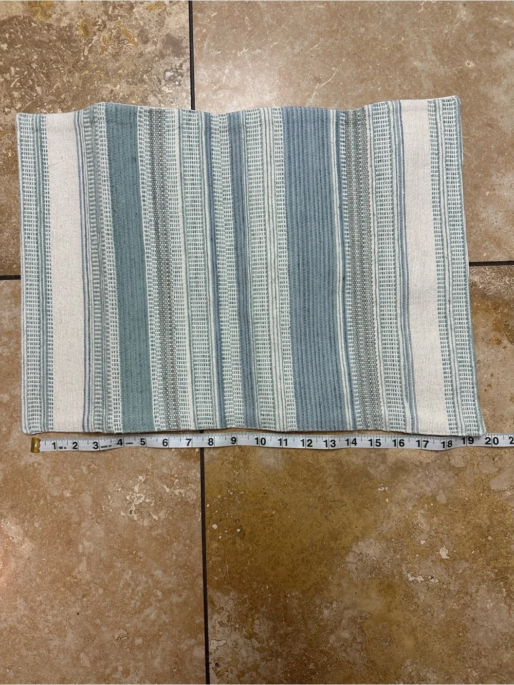 Striped Blue-Gray Table Cloths (set of 4)